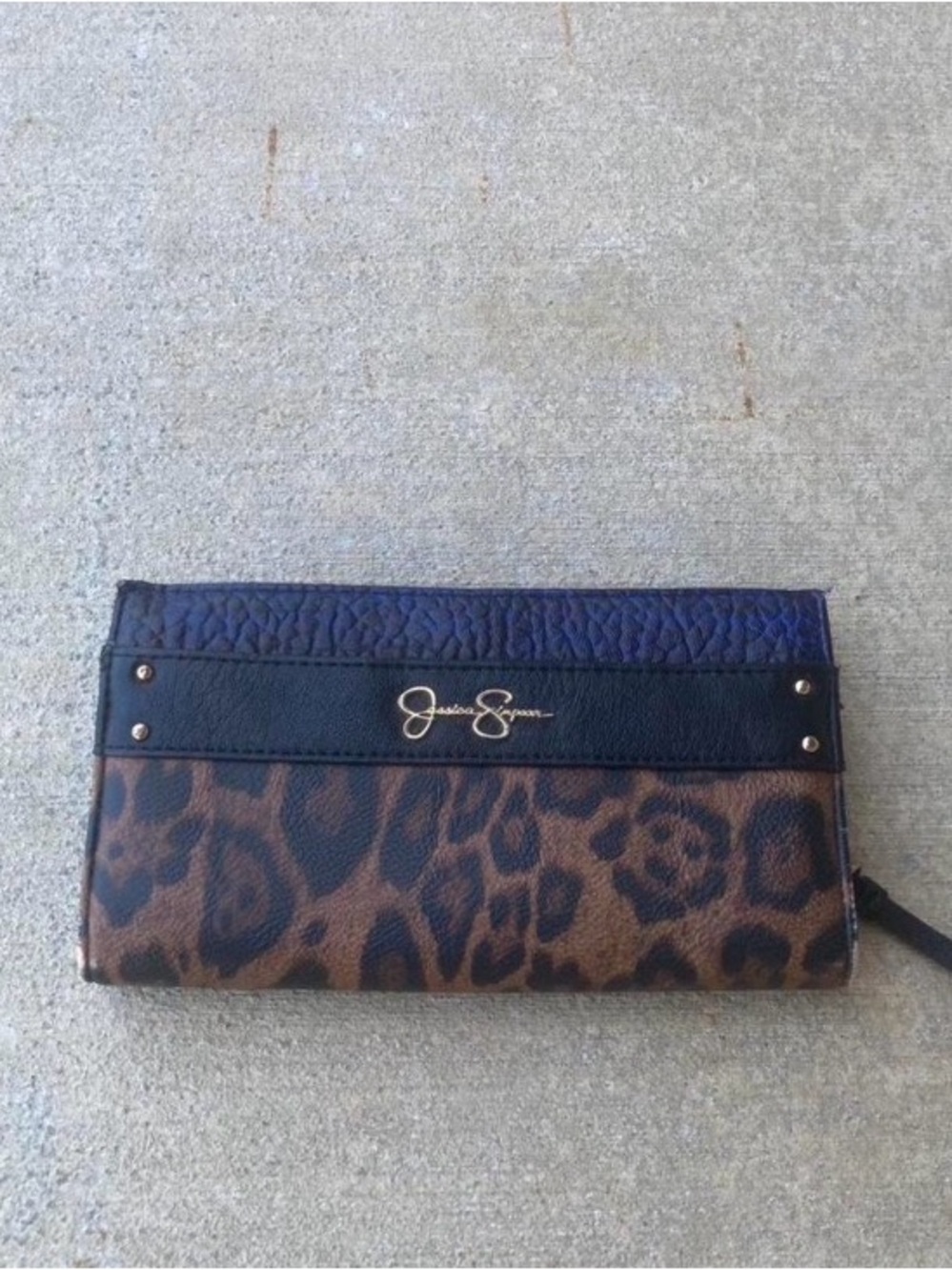 Jessica Simpson Leopard print wallet